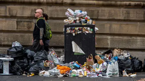 Getty Images bins full of rubbish