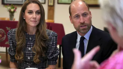 PA Media Catherine and Prince William at a Women's Institute in Sunningdale