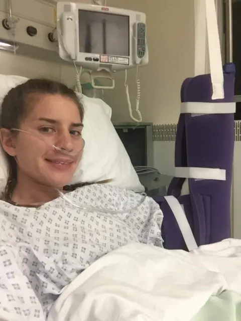 Georgia Laurie Melissa in hospital