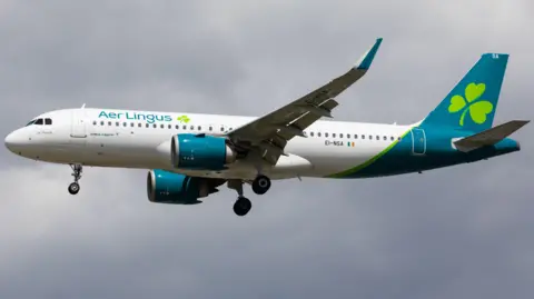 Getty Images/Nur Photo Aer Lingus plane in flight