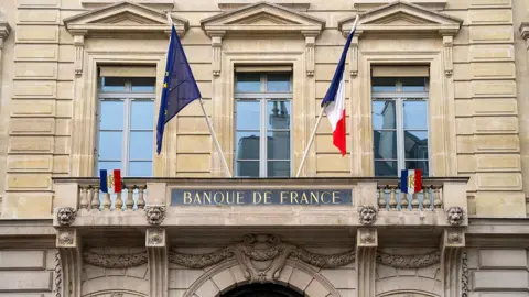 Getty Images A view of the exterior of the Bank of France