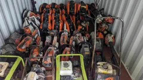 KENT POLICE A small selection of the items recovered