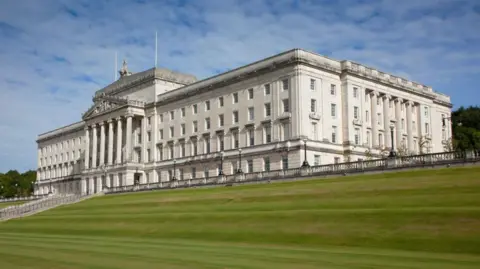 Getty Images Stormont parliament buildings on a bright day