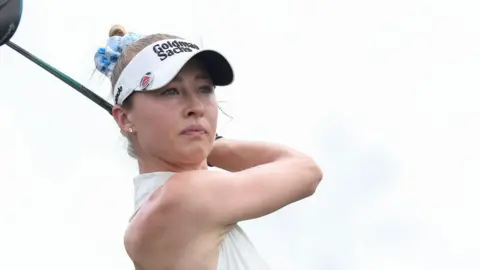 American golfer Nelly Korda in action at the Chevron Championship