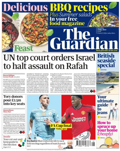 The Guardian: UN top court orders Israel to halt assault on Rafah