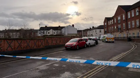 BBC Streetview image of Surrey Street from its junction with Ashbourne Road