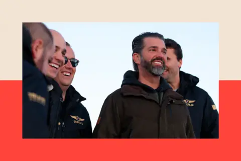 Getty Images Donald Trump Jr in Nuuk, Greenland