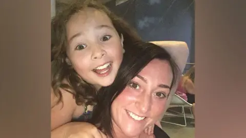 Kimberley Darroch Milly Main and her mum