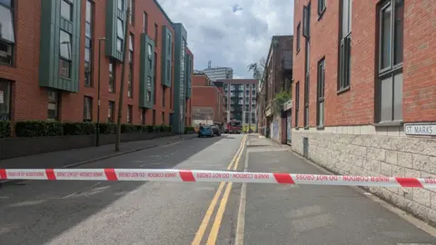 A cordon in Nottingham