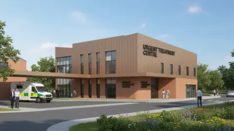 An artists impression of the new Urgent Treatment Centre.