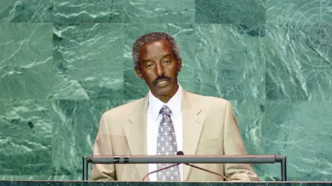 United Nations Berhane Abrehe addresses the UN general assembly in 2005