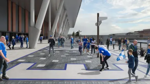 Everton FC Artist impressions of how Everton Way will look