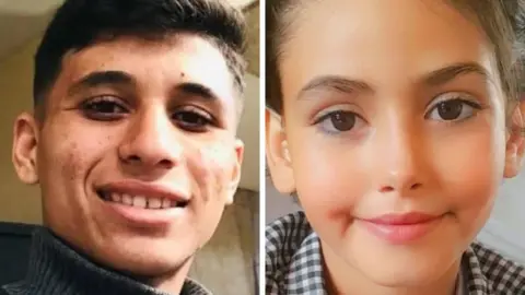 A composite image of Abdullah Jendeia, left, and Sela Mahmoud, right