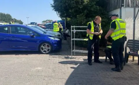 Two police officers. 