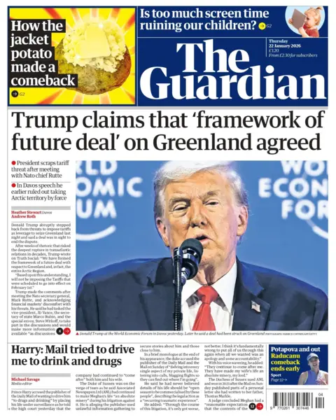"Trump claims 'framework of future deal' on Greenland agreed."