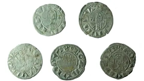British Museum's Portable Antiquities Scheme Some of the coins