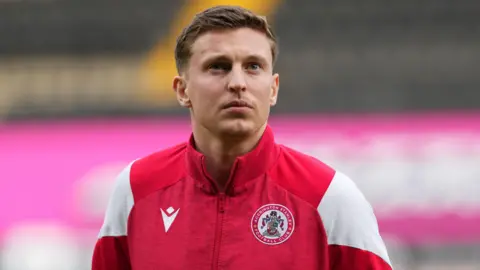 Reading defender Benn Ward, pictured in an Accrington Stanley tracksuit