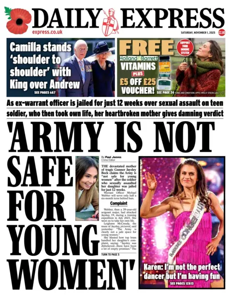 “Army is not safe for young women”.