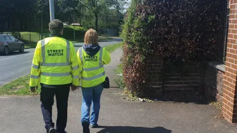 Bushbury police and street watch wardens are patrolling the streets to reassure residents