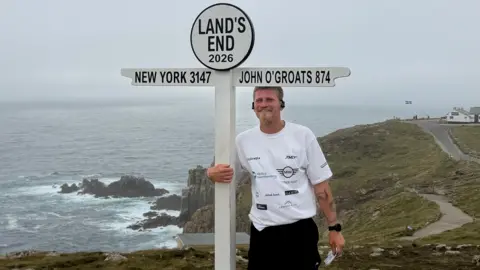 Laurence Denis Laurence Denis at Land's End, in Cornwall, on Friday 12 June 2026.