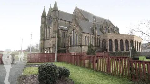 An artist's impression of the redeveloped Govan Old Parish Church, showing an extension to the building