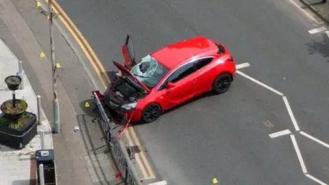 Crashed car