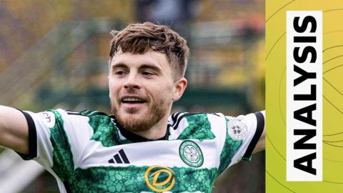 Celtic's James Forrest celebrates