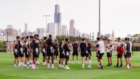 Liverpool training in Chicago