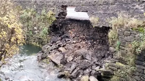 Derbyshire County Council Derbyshire wall collapse