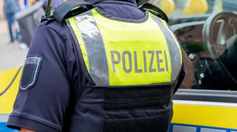 Getty Images Stock image of the back of a German police officer