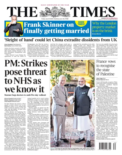  Strikes pose threat to NHS as we know it". 