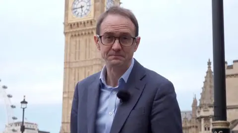 Chris Mason in front of Big Ben