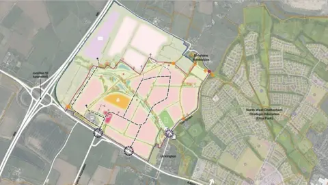 Bloor Homes An illustrative masterplan for the Willobrook development in Uckington