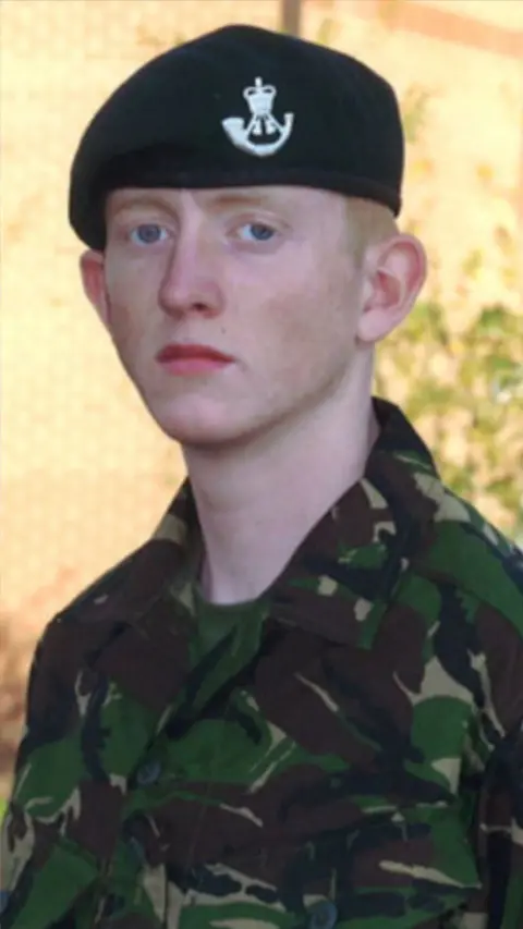 Rifleman Cyrus Thatcher, from Caversham, Berkshire