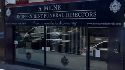 Google A Milne funeral directors