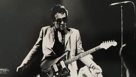 Dave Travis Elvis Costello in concert