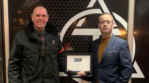 Police CPI Trilogy nightclub receiving award