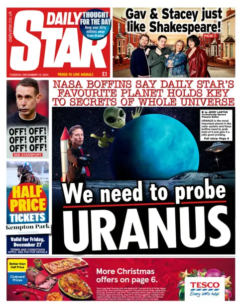  "We request   to probe Uranus". 