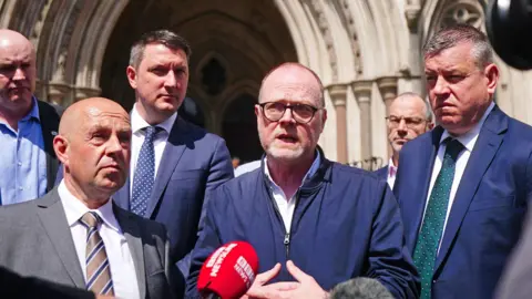 PA Media Barry McCaffrey and Trevor Birney 