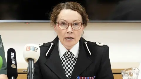 Merseyside Police Assistant Chief Constable Jenny Sims speaking at a news conference
