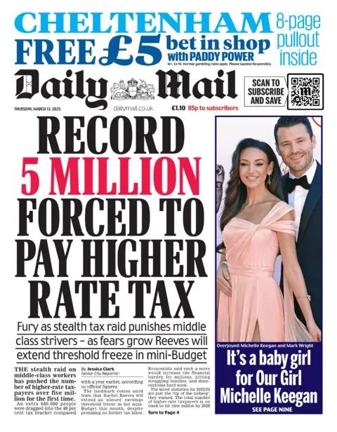 The headline on the front of the Mail reads: 