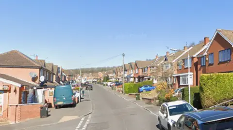 A Streetview image of Homefield Avenue, a residential street.