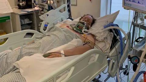 Simon Clark A man in hospital