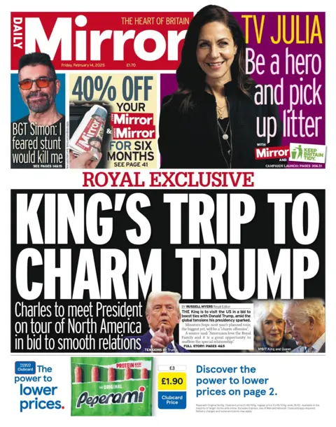 Daily Mirror front page