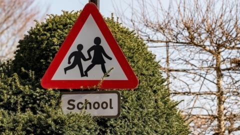 School crossing sign