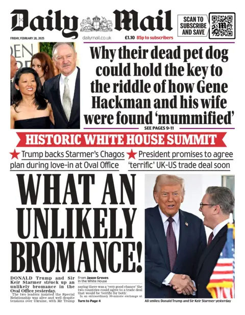 Daily Mail front page