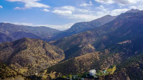 View of Zaamin National Park in south-eastern Uzbekistan