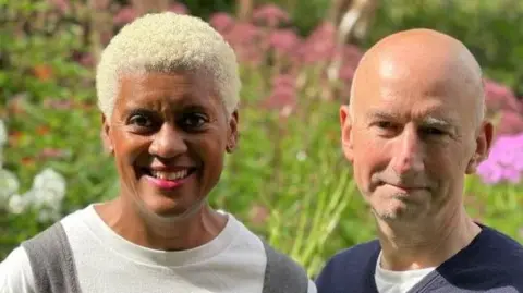 Gardeners' World presenter Arit Anderson with Nigel Dunnett (right) of the University of Sheffield, Green Estate and Pictorial Meadows