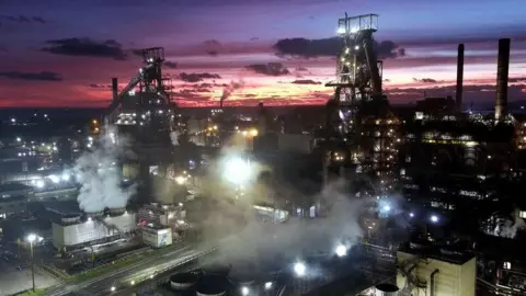 Tata Steel UK Tata at sunset