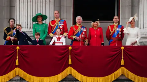 Royal family on the Buckingham Palace balcony